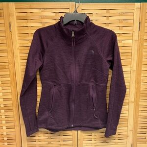 Full zip north face jacket- deep purple